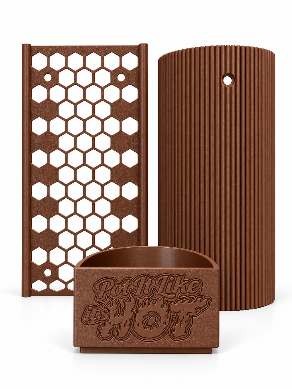 D-Shaped Moss pole - Starter Kit - Honeycomb