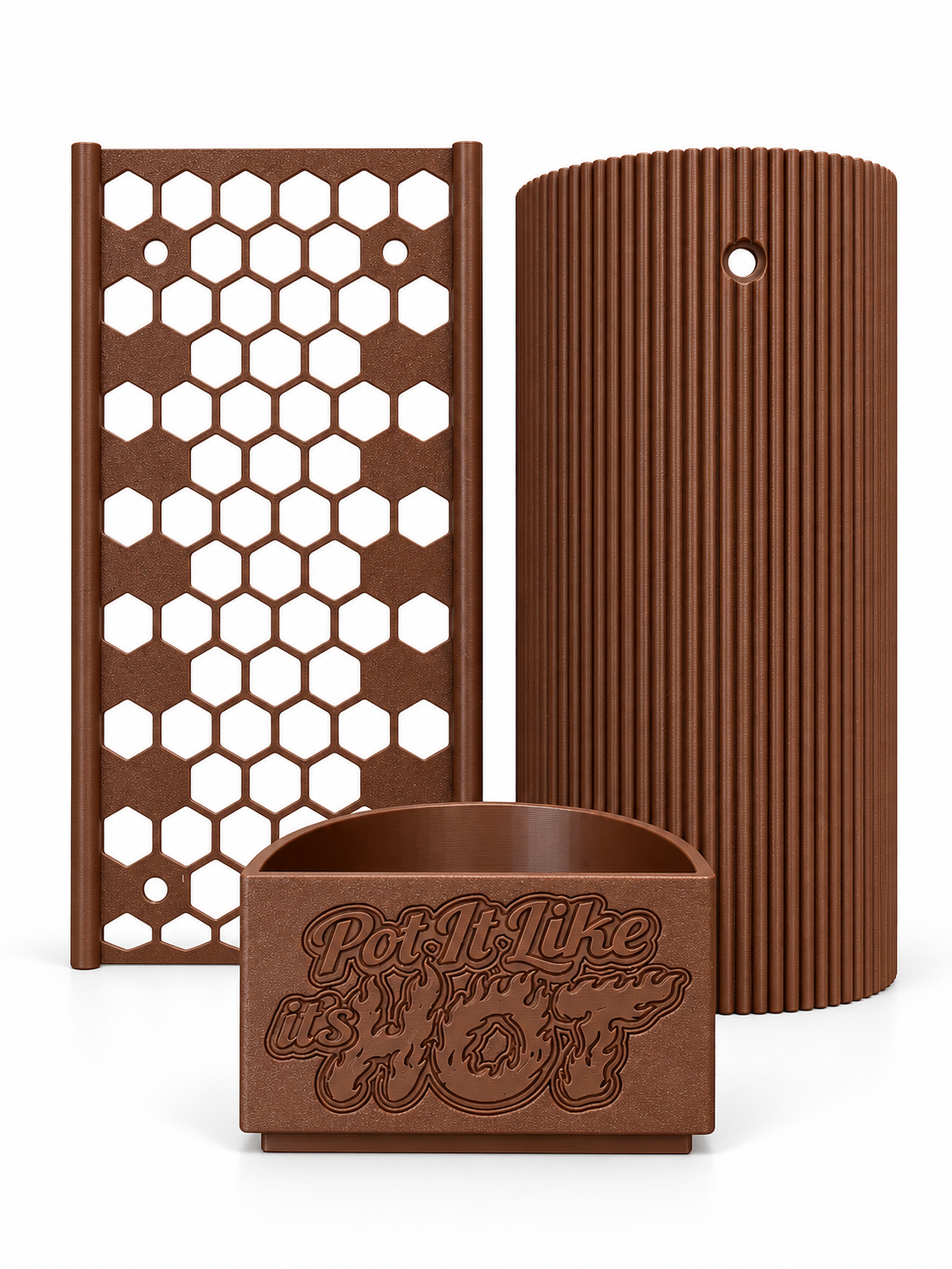 D-Shaped Moss pole - Starter Kit - Honeycomb